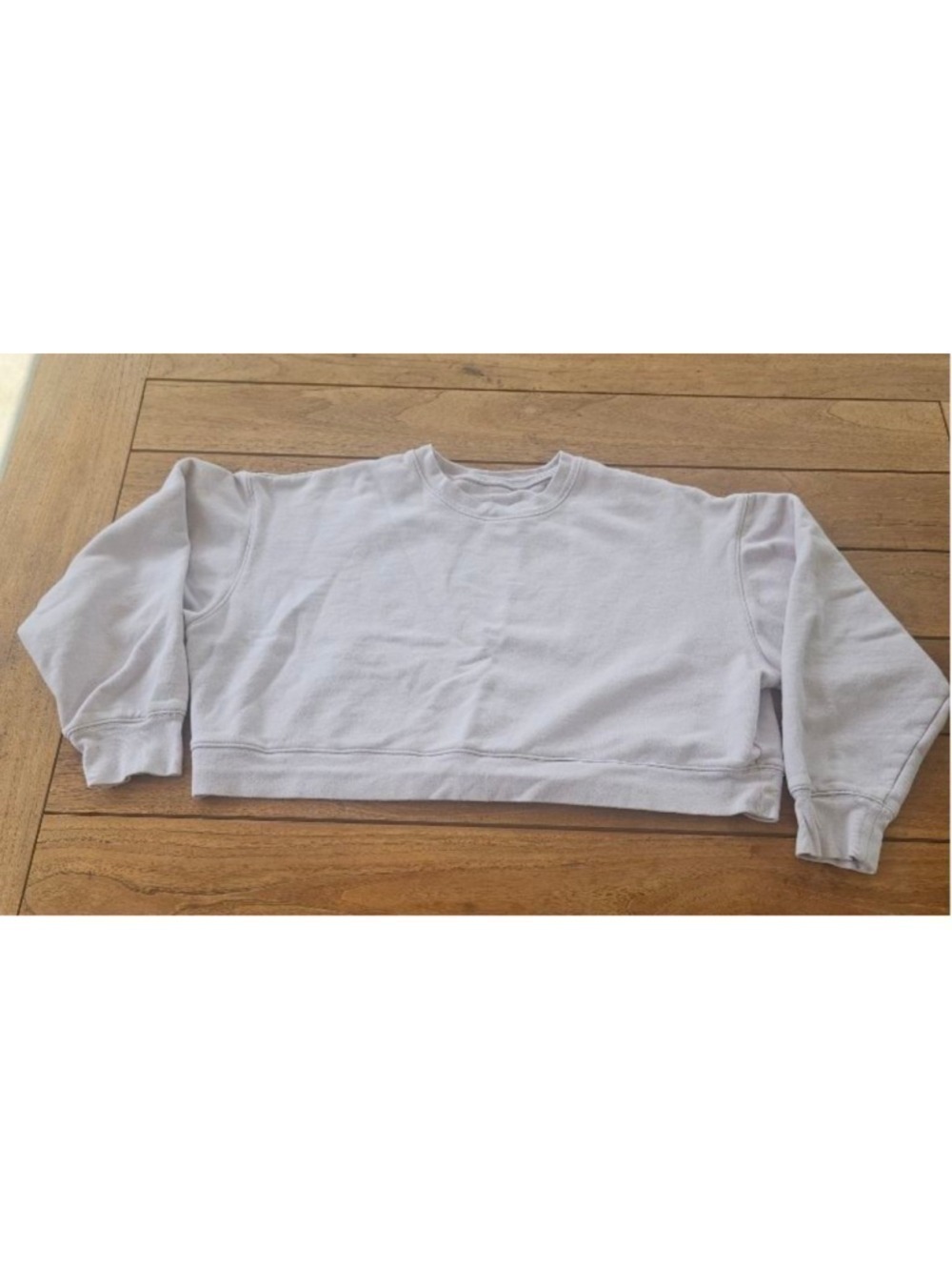 Girlfriend Collective Orchid Crop Classic Sweatshirt Size XL